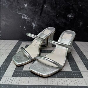 Dolce Vita Noles Elegant Silver Women's Heeled Sandals